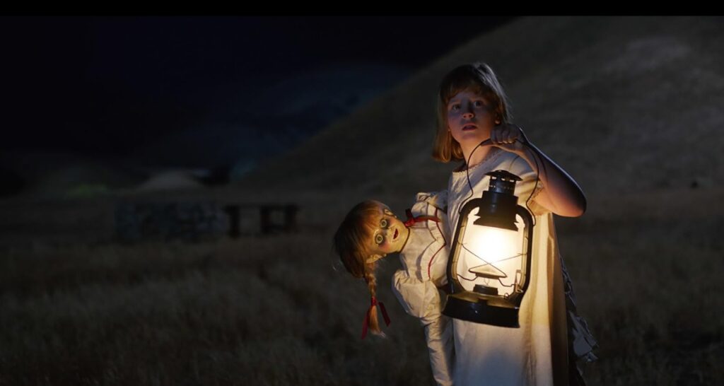 ตุ๊กตาแอนนาเบลล์ปรากฎในเรื่อง Annabelle Creation