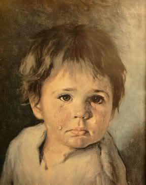 ภาพวาด The Crying Boy